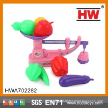 Hot Venda de vegetais de plástico e frutas brinquedos brinquedos de frutas weighbeam